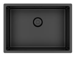 Pure.Sink Exclusivo Speciální 35 cm dlouhý dřez z bronzové oceli 50 x 35 cm, poloměr 10 mm PEX5035-61