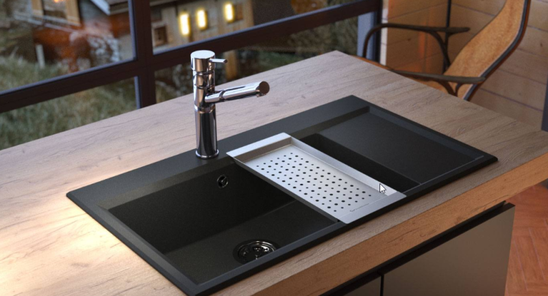 Massimo Accessory Insert Tray Black Matt 183x430x19mm