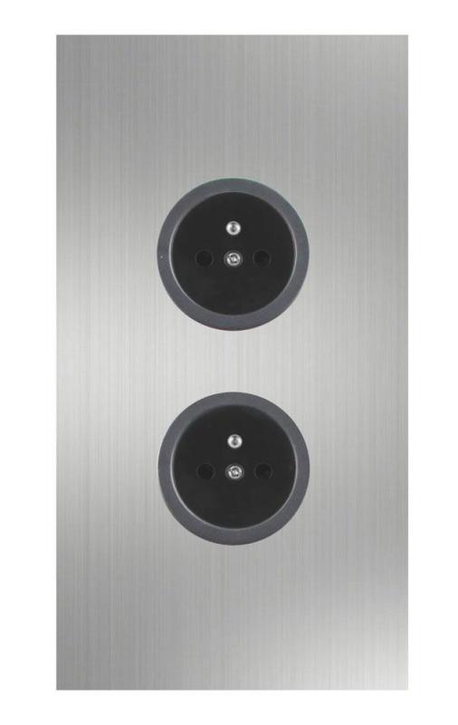 Indux Corner Energetický sloup s 2 zásuvkami Penaarde Nerezová ocel 1208972277