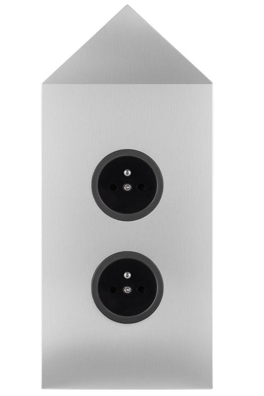 Indux Corner Energetická sloupka se 2 zásuvkami Penaarde Hoek RVS 1208972284