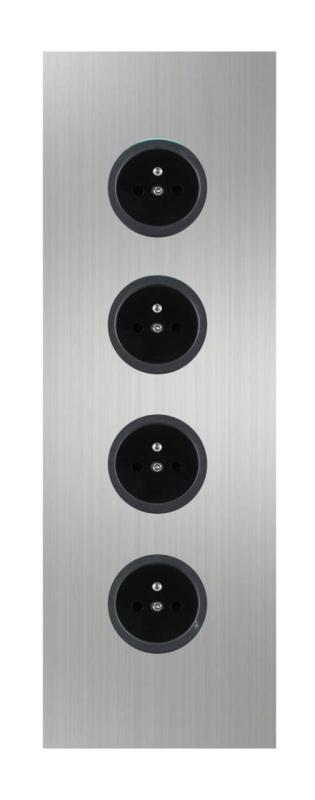 Indux Corner Energetický sloup se 4 zásuvkami Penaarde Nerezová ocel 1208972304