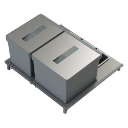 Indux Sort Odpadkový systém 2-dílný Ruční ovládání pro výsuvné zásuvky 1208972319