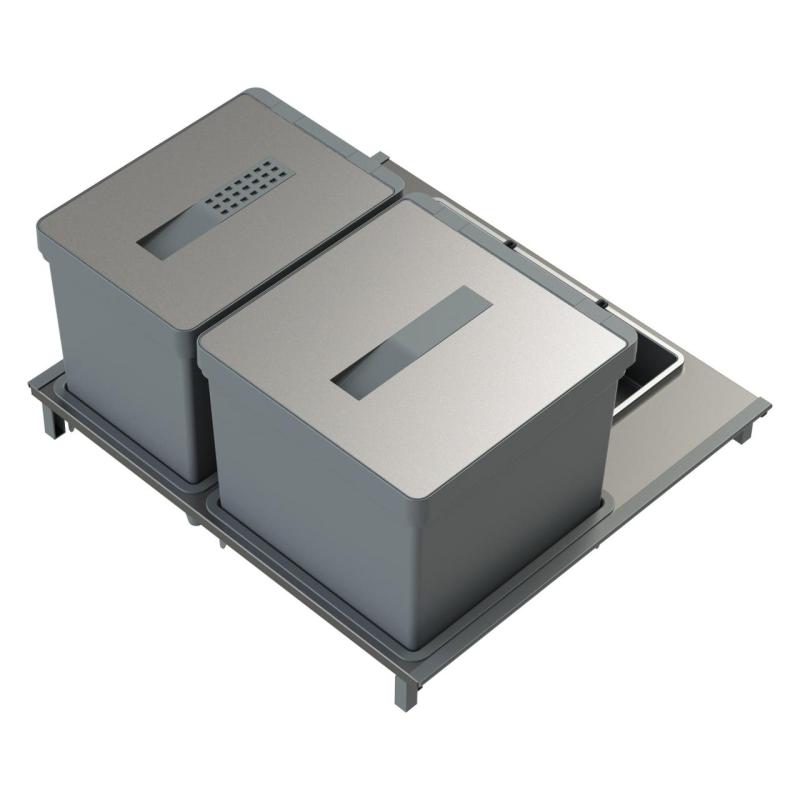 Indux Sort Odpadkový systém 2-dílný Ruční ovládání pro výsuvné zásuvky 1208972319