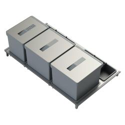 Indux Sort Odpadkový systém 3-násobný Ruční ovládání pro výsuvné zásuvky 1208972320