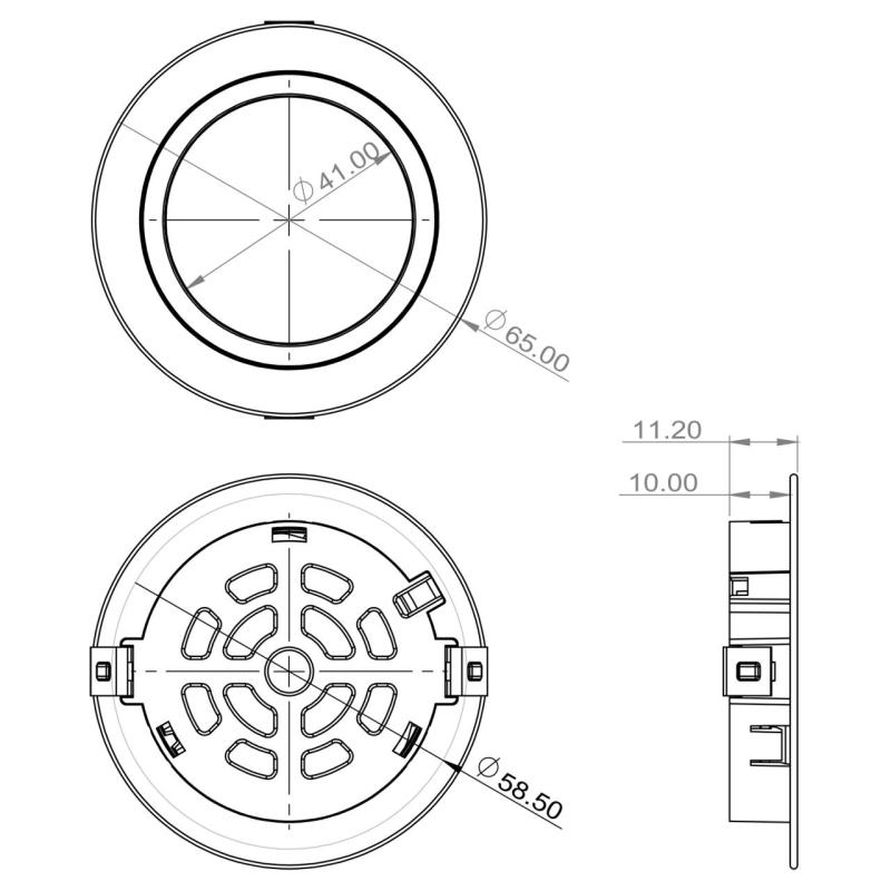 Indux Luma malá vestavěná kuchyně Multi Tone LED sada 2 bodová světla bílá 1208972386