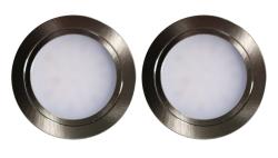 Indux Luma vestavěná kuchyně Multi Tone LED sada 2 bodová světla nerezový vzhled 1208972400