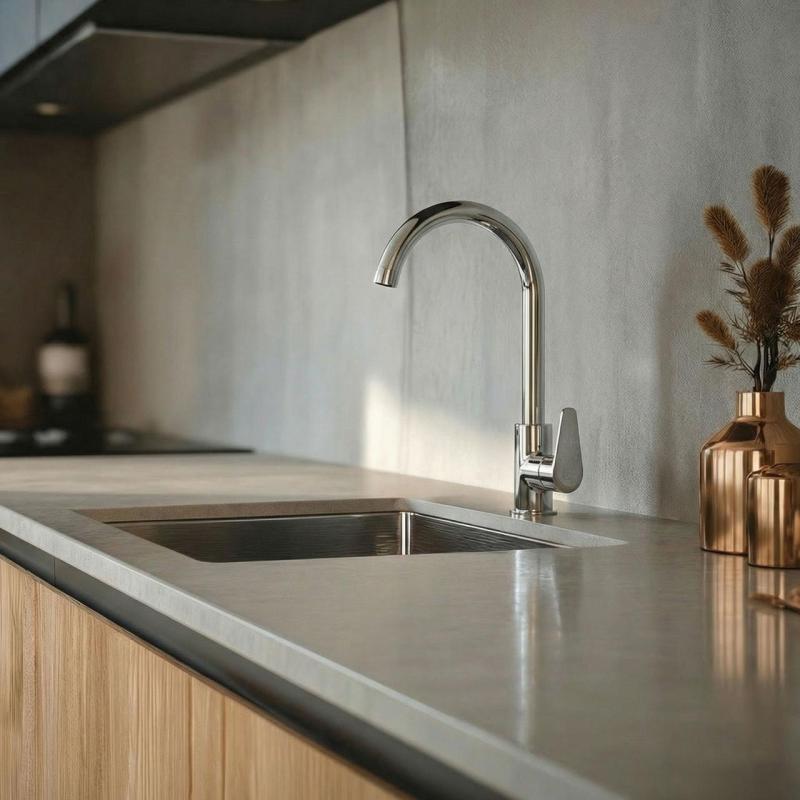 Aquanello Casa Chromová jednopáková kuchyňská baterie CR-1201-CS