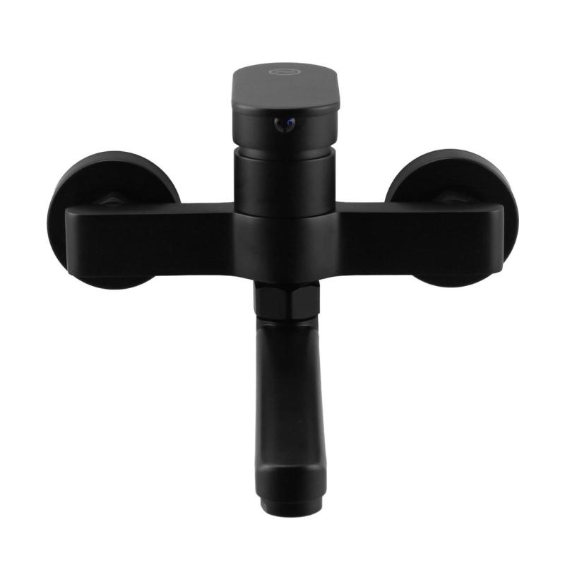 Aquanello Casa Jednopáková kuchyňská nástěnná baterie černá s výtokem 15 cm BL-1415-CS