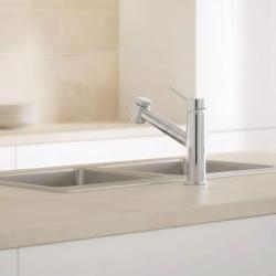 Aquanello Voss Kuchyňská baterie Chrom s výsuvnou hubicí a sprchovou funkcí CR-7200-VS