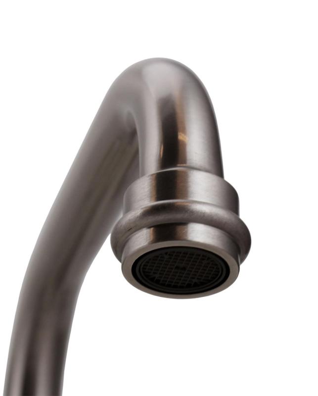 Aquanello Heritage Ascot Klasický kuchyňský nástěnný kohoutek s horním výtokem z nerezové oceli NB-4110-HA