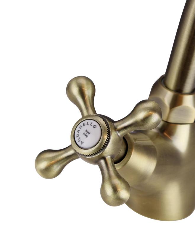 Aquanello Heritage Ascot Klasická kuchyně Nostalgický kuchyňský kohoutek Bronz BN-4004-HA