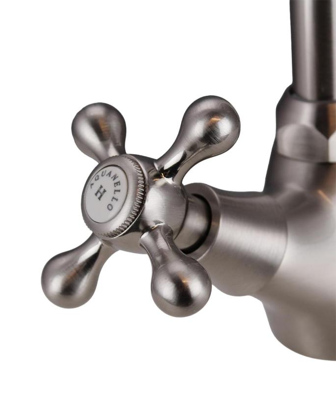 Aquanello Heritage Ascot Klasická kuchyně Nostalgický kuchyňský kohoutek z nerezové oceli NB-4004-HA