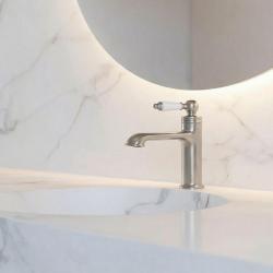 Aquanello Heritage Manor Klasická nostalgická umyvadlová baterie z nerezové oceli NB-1001-HM