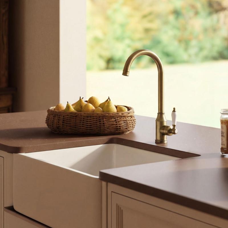 Aquanello Heritage Manor Klasická kuchyně Nostalgická kuchyňská baterie Bronz BN-9001-HM