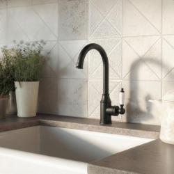 Aquanello Heritage Manor Klasická kuchyně Nostalgická kuchyňská baterie Černá BL-9001-HM