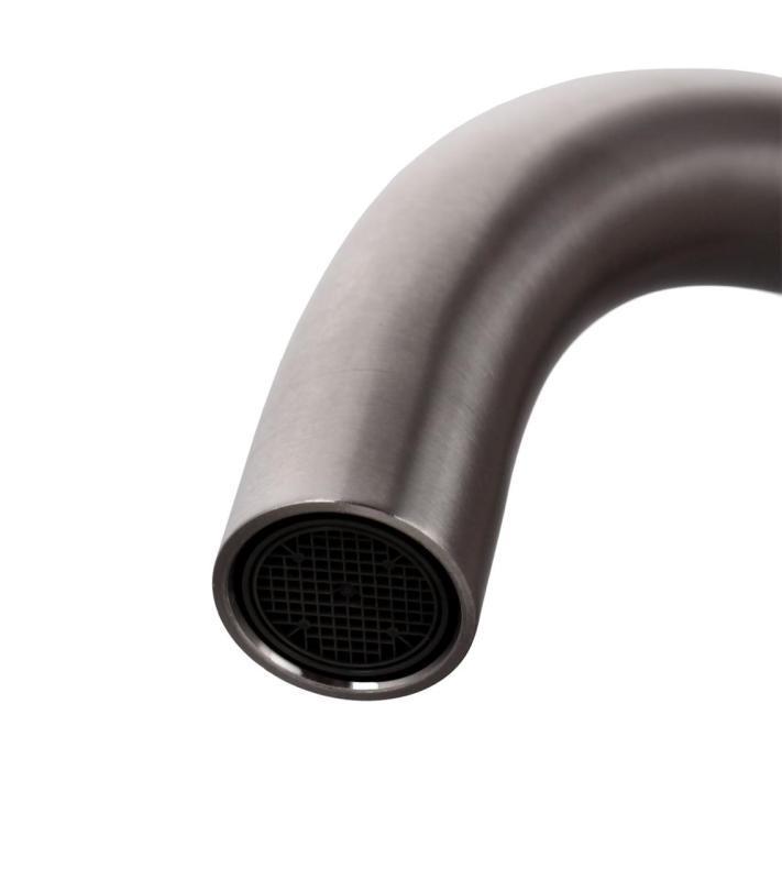 Aquanello Forma Masivní nerezová kuchyňská baterie s jedním pákovým ovládáním a kulatým výtokem SS-1002-FM