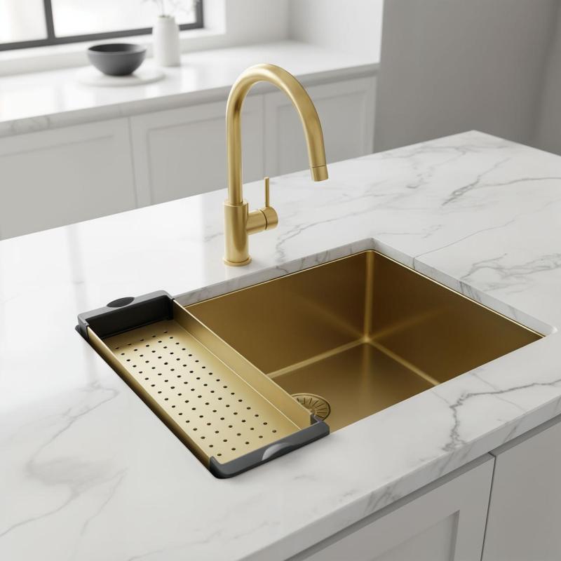 Pure.Sink Prestige vložka do dřezu, zlatá  PPGCL40-60