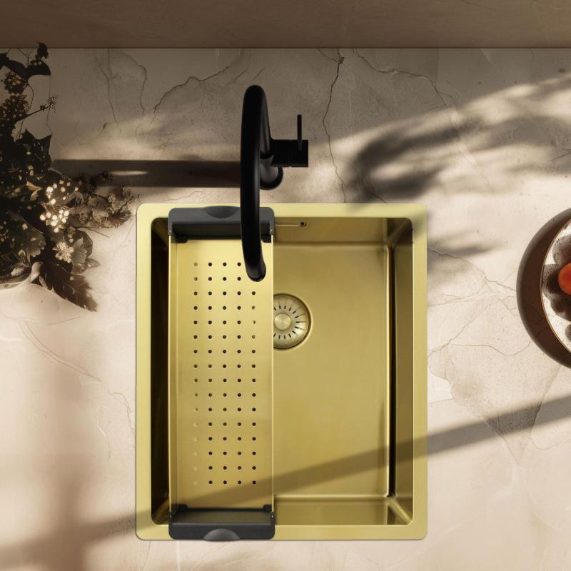 Pure.Sink Prestige vložka do dřezu, zlatá  PPGCL40-60