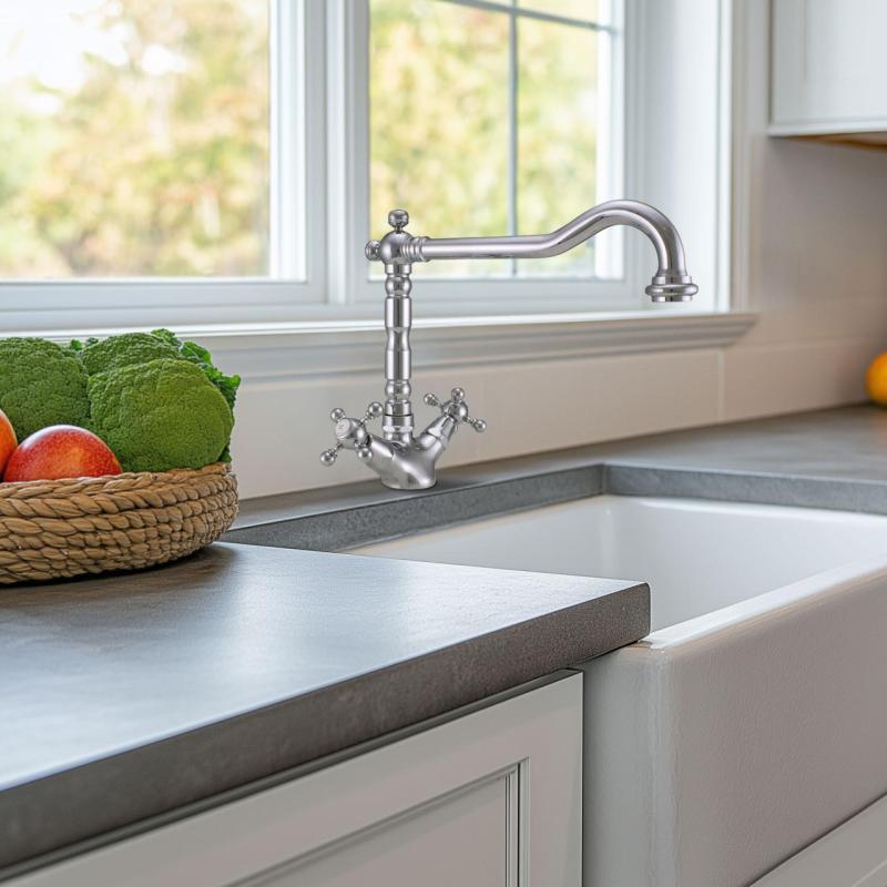 PB Nostalgický kuchyňský kohoutek V1910 Chrom